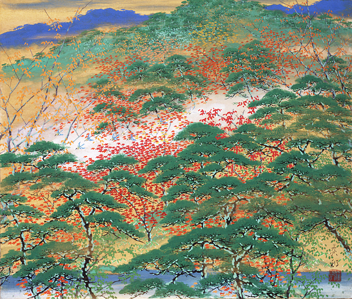 宇田荻邨「嵐山」